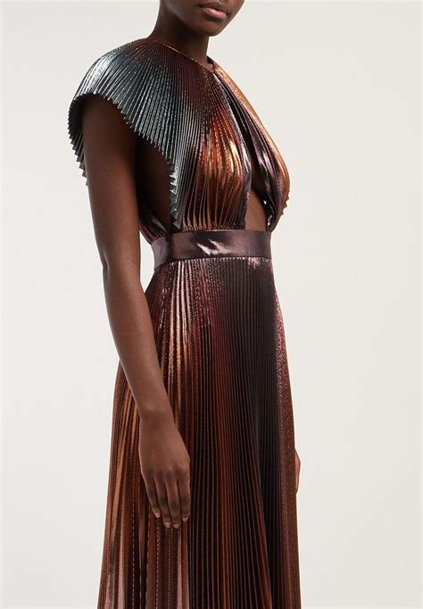 givenchy pleated metallic dress|Givenchy Dresses .